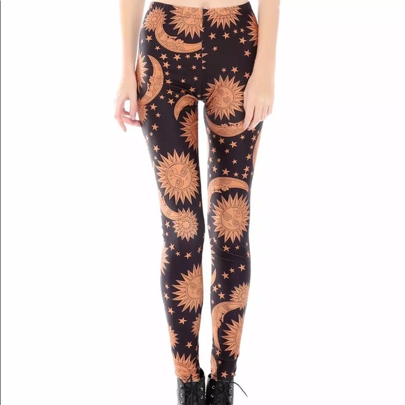 Boho Celestial Sun and Moon Leggings - Picture 6 of 6